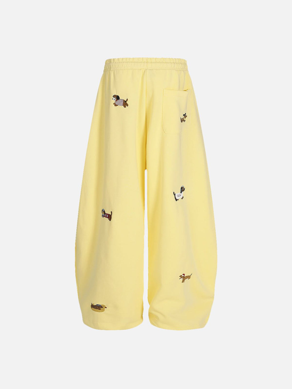 Aelfric Eden Embroidery Dog Baggy Barrel Sweatpants