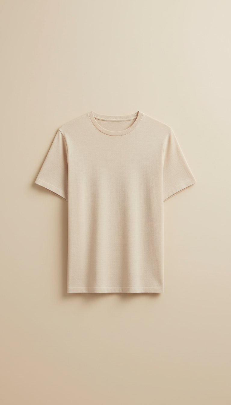Minimalist Crewneck Tee in Soft Cotton