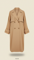 Lightweight Trench Coat with Hidden Closure