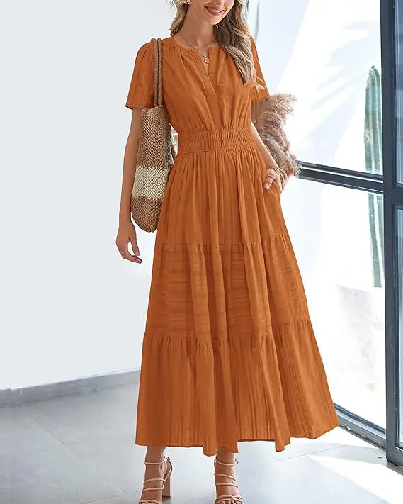 SummerEase Casual Maxi Sun Dress
