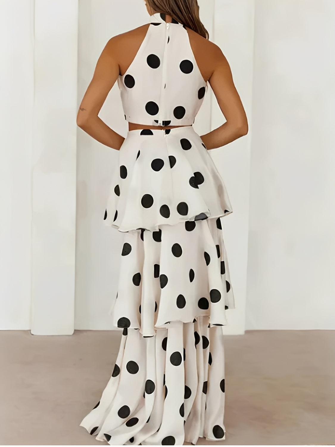 Sibeli Chiffon Layered Top and Skirt